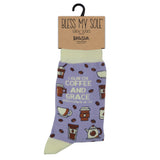 Kerusso Crew Socks Coffee And Grace
