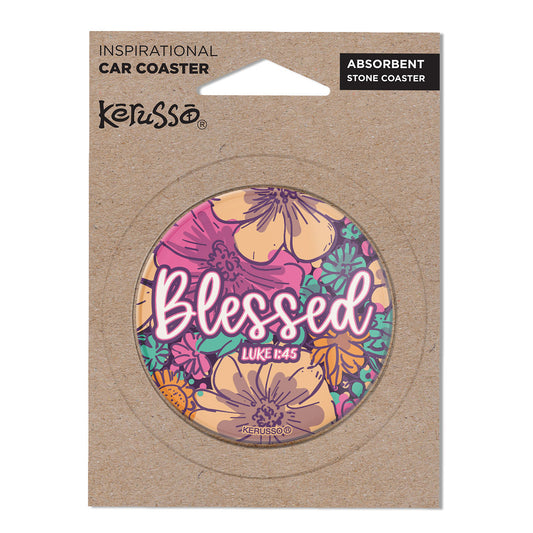 Kerusso Car Coaster Blessed