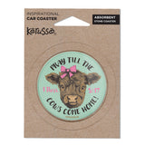 Kerusso Car Coaster Highland Cow