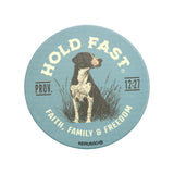 HOLD FAST Car Coaster Hunting Dog