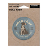 HOLD FAST Car Coaster Hunting Dog