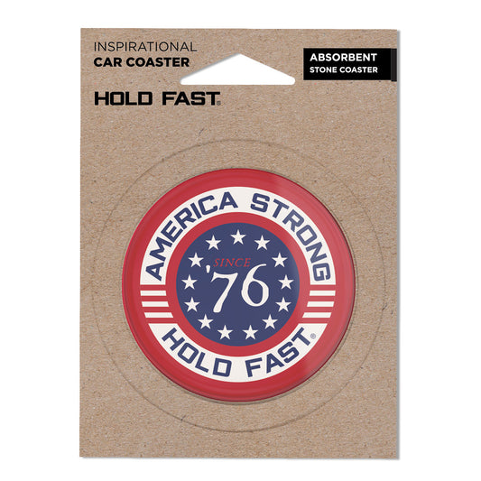 HOLD FAST Car Coaster America Strong