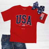 HOLD FAST Kidz T-Shirt USA Strong Red