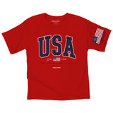 HOLD FAST Kidz T-Shirt USA Strong Red