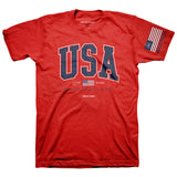 HOLD FAST Adult T-Shirt USA Strong Red