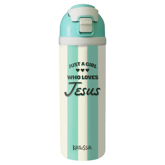 Kerusso 24 oz Flip Top Bottle Just A Girl