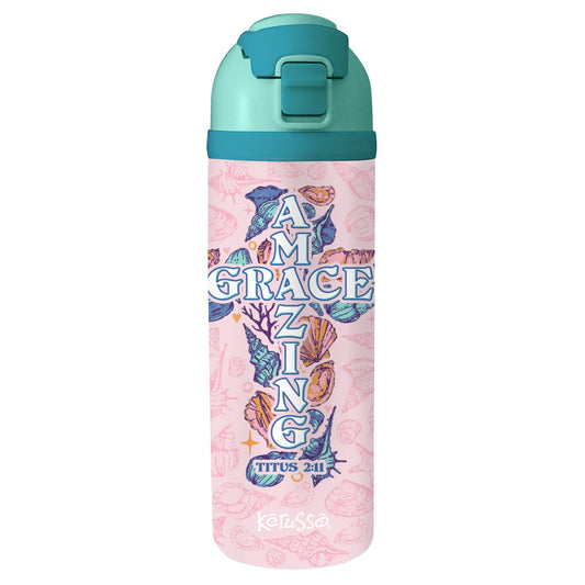 Kerusso 24 oz Flip Top Bottle Amazing Grace Shells