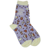 Kerusso Crew Socks Coffee And Grace
