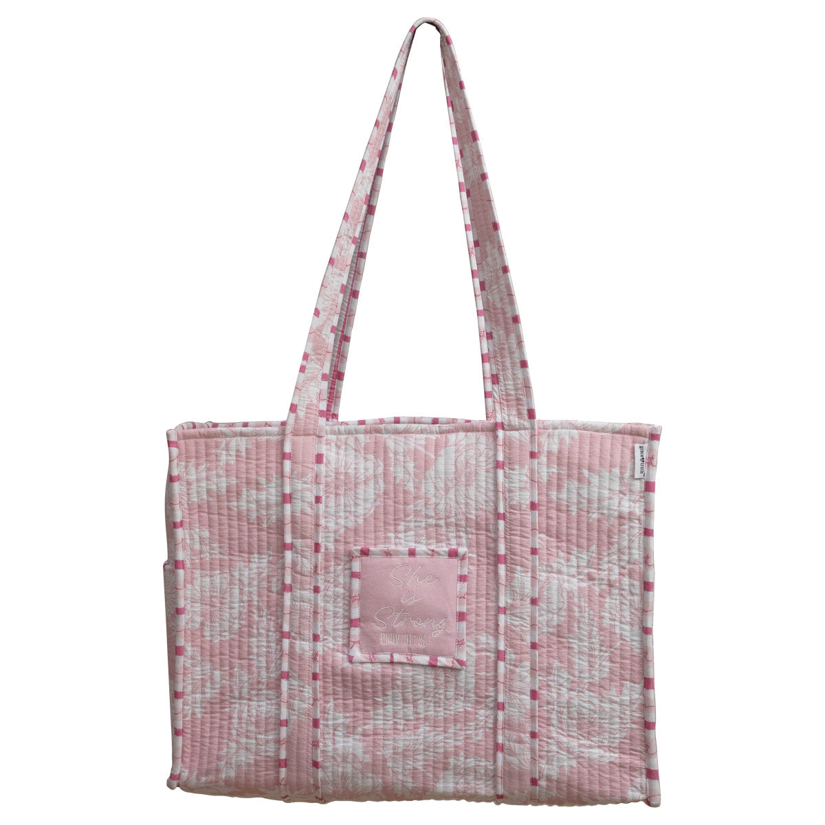 grace & truth Womens Tote Bag Blush Bloom